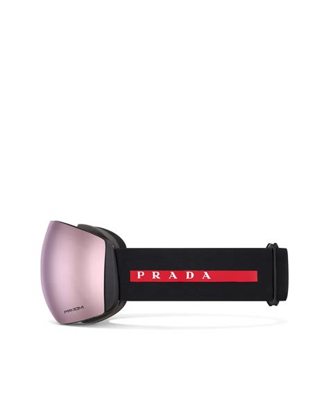 prada sonnenbrille rosa verspiegelt|Verspiegelte Gläser In Carbon Prada Linea Rossa Sonnenbrille.